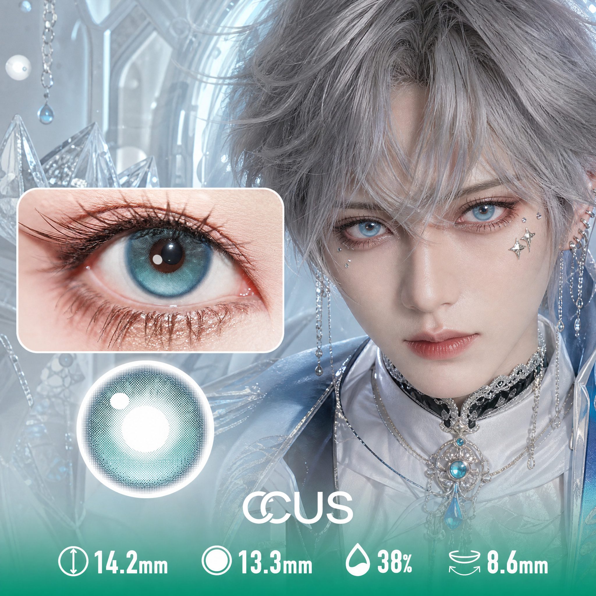 Moonlit Blue Contact Lenses