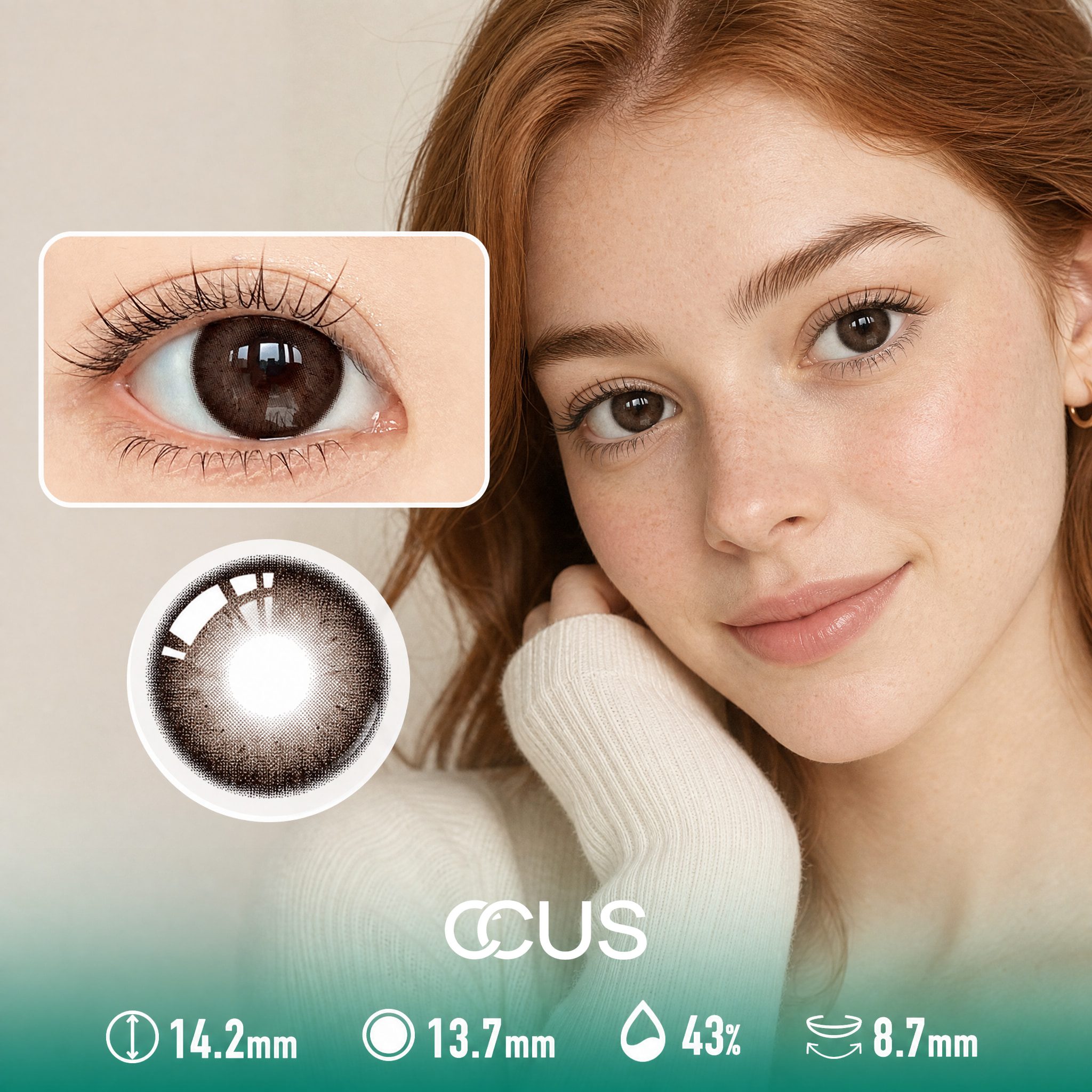 Morning Linen Mocha Brown Contact Lenses