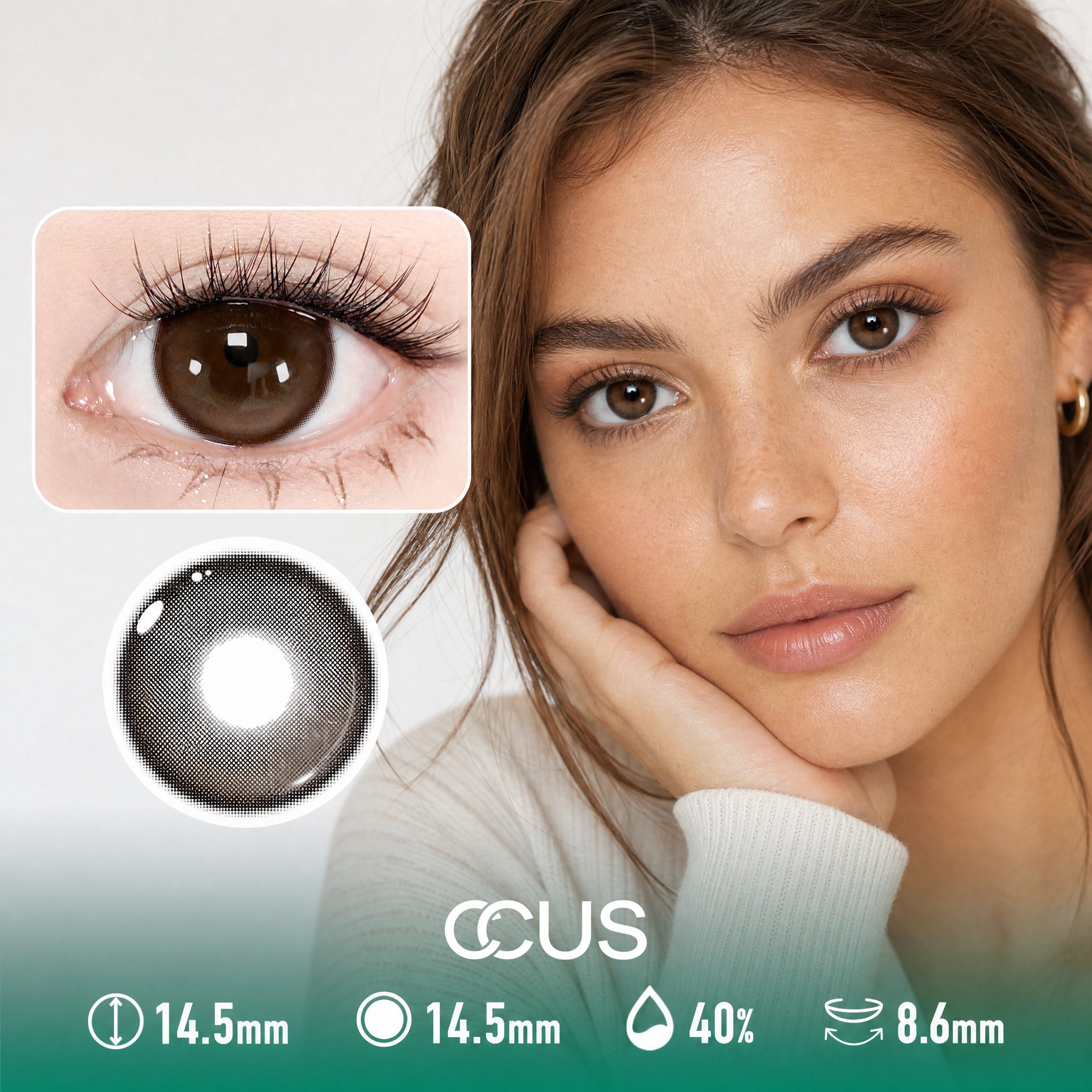 Oslo Twilight Sandalwood Brown Contact Lenses - Ccus Eyewear · Premium Colored Contacts Oslo Twilight Sandalwood Brown Contact Lenses