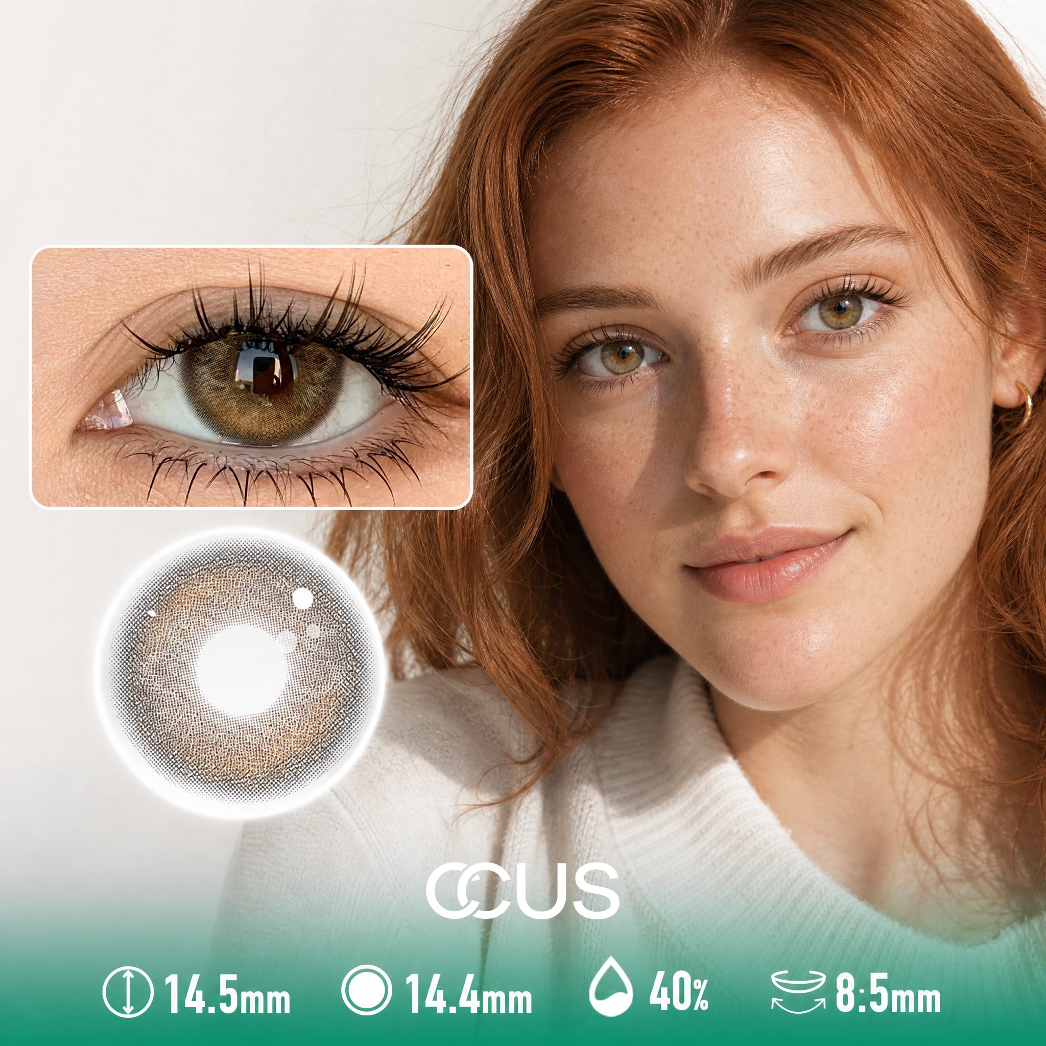 Porch Light Mocha Brown Contact Lenses