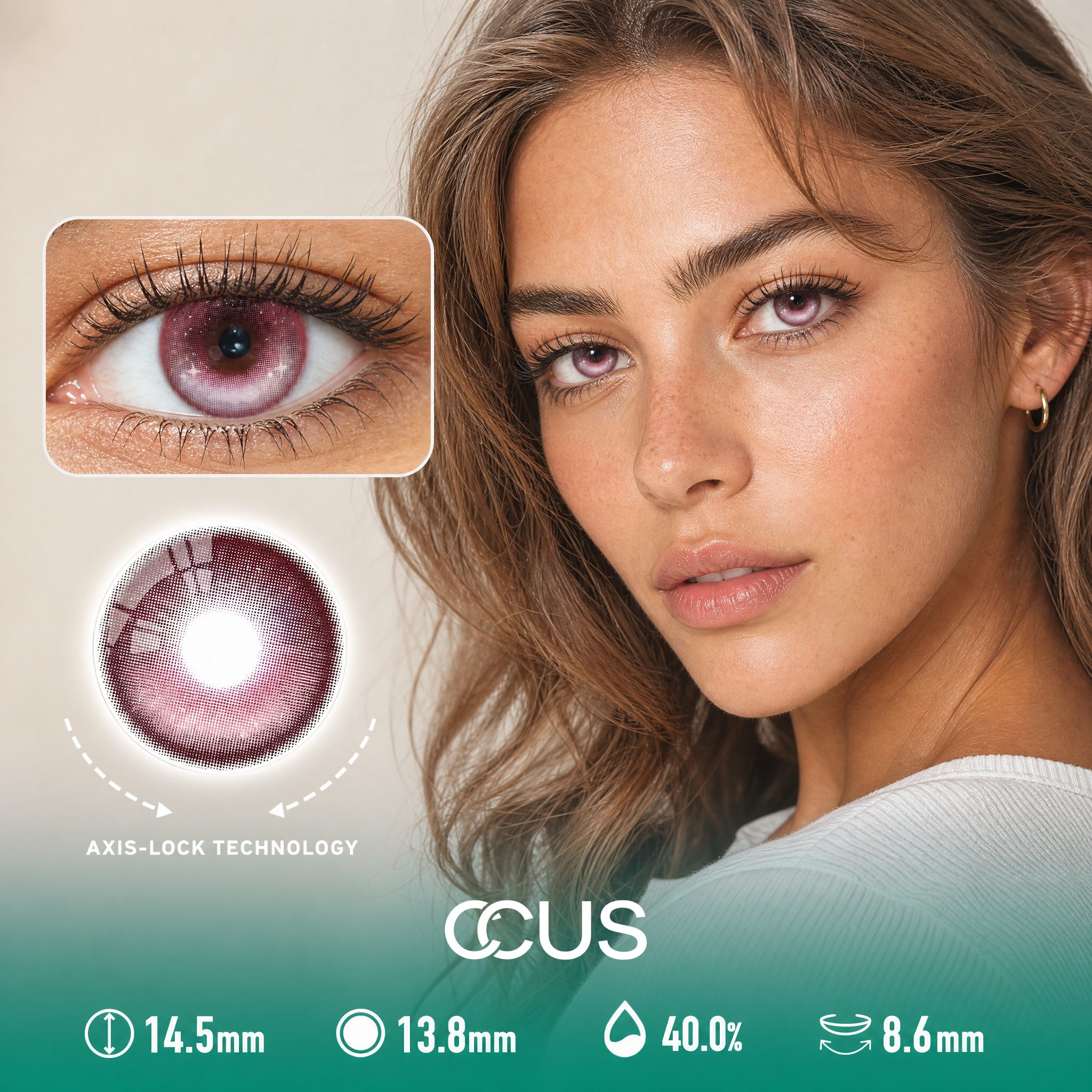 Prague Jasmine Pink Contact Lenses - Ccus Eyewear · Premium Colored Contacts Prague Jasmine Pink Contact Lenses