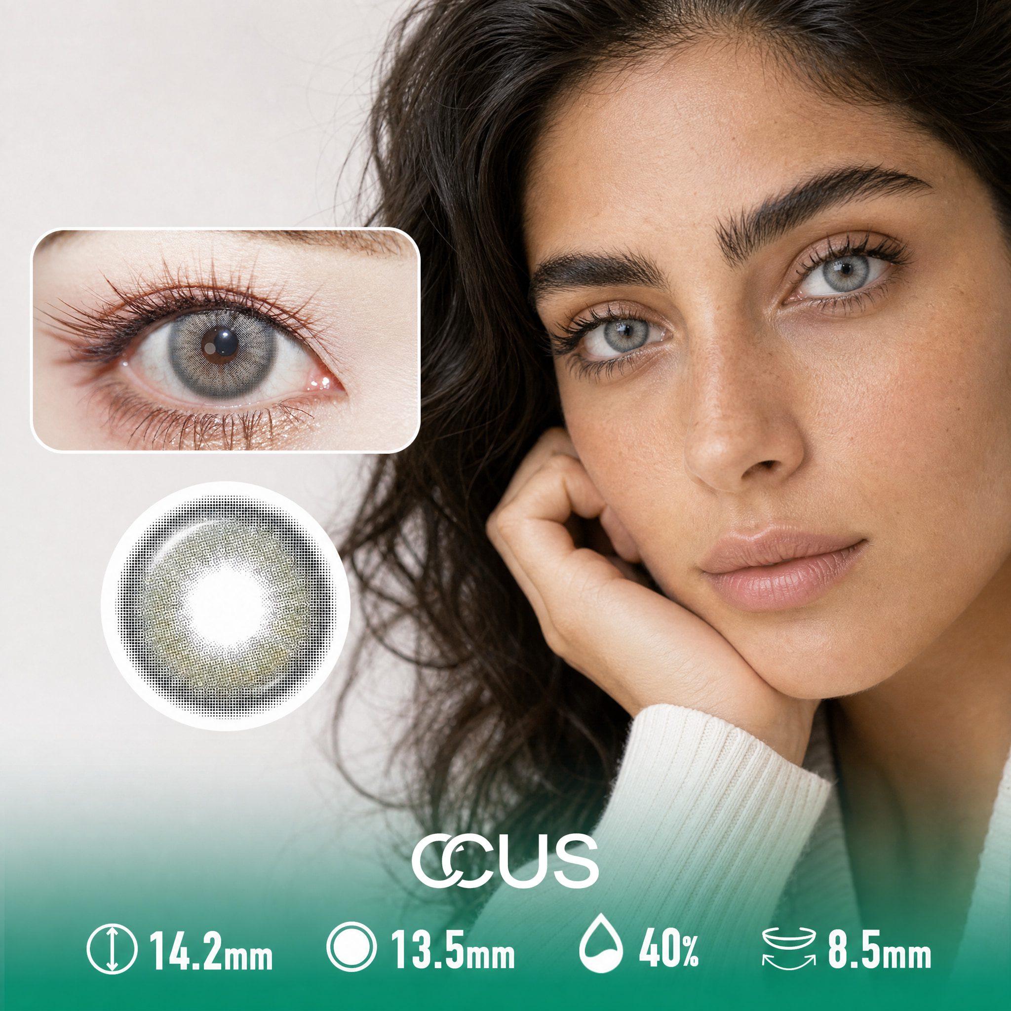 Quiet Twilight Blue Contact Lenses