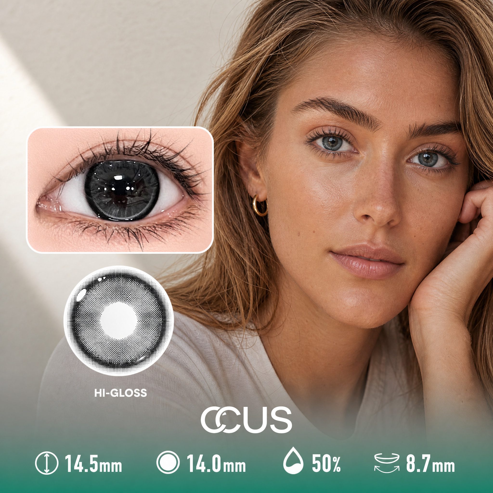 Rain Iris Grey Contact Lenses