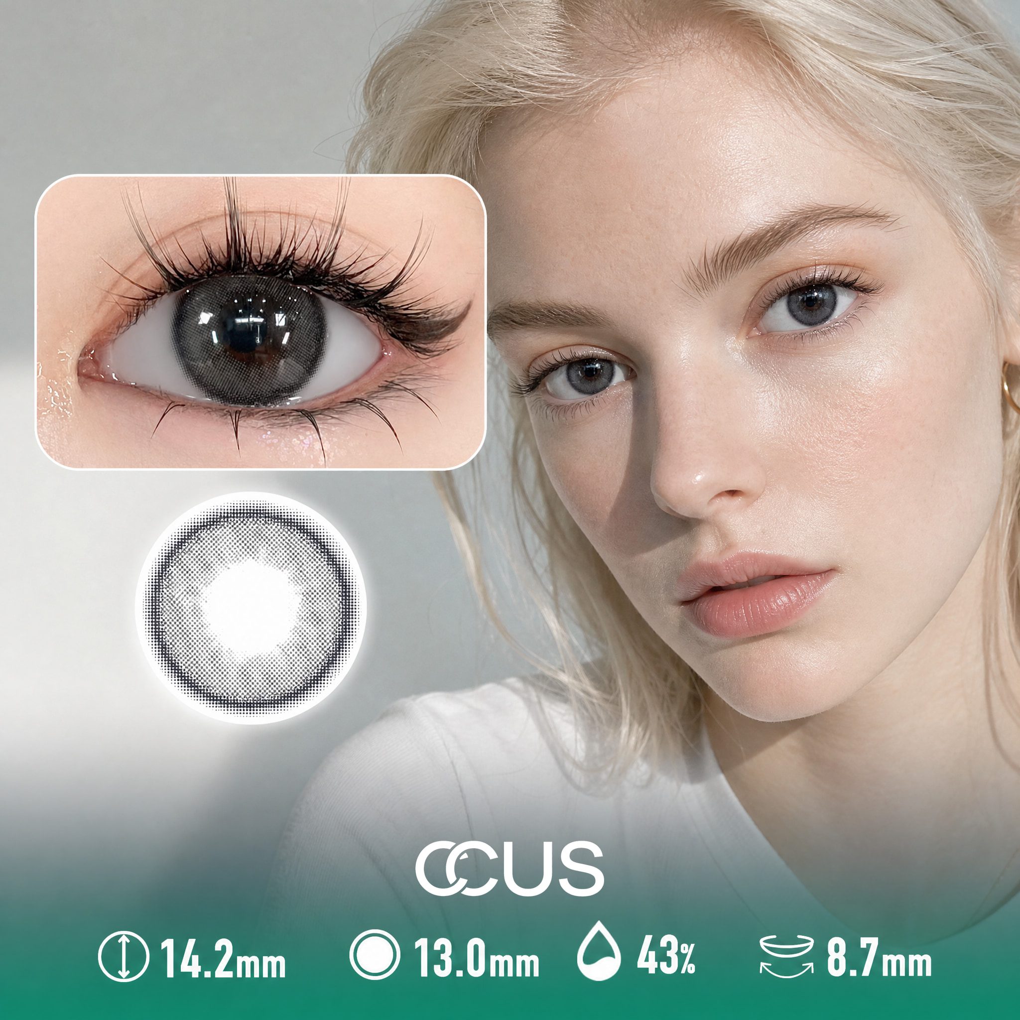 Rain Seville Black Contact Lenses - Ccus Eyewear · Premium Colored Contacts Rain Seville Black Contact Lenses