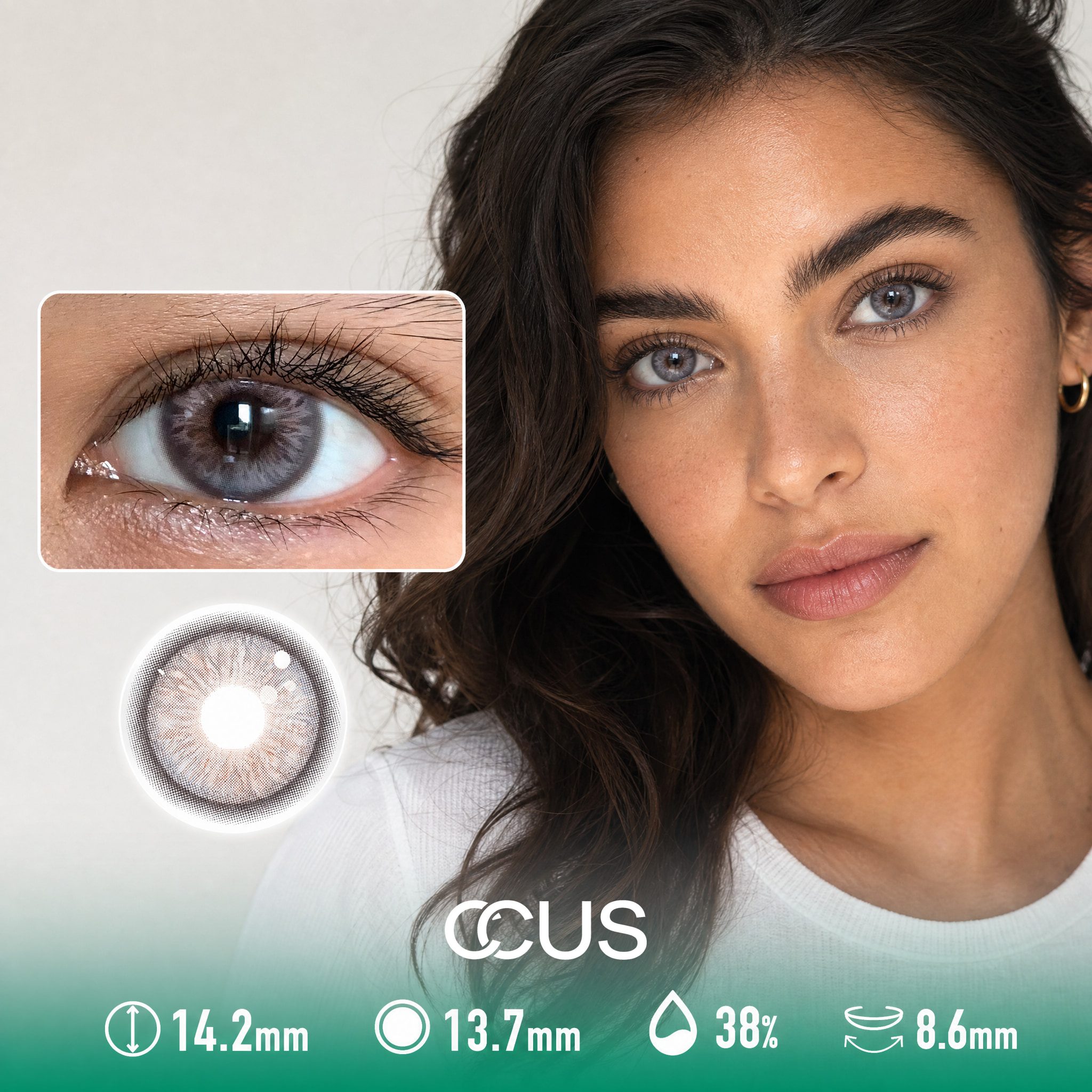 Sea Glass Grey Contact Lenses