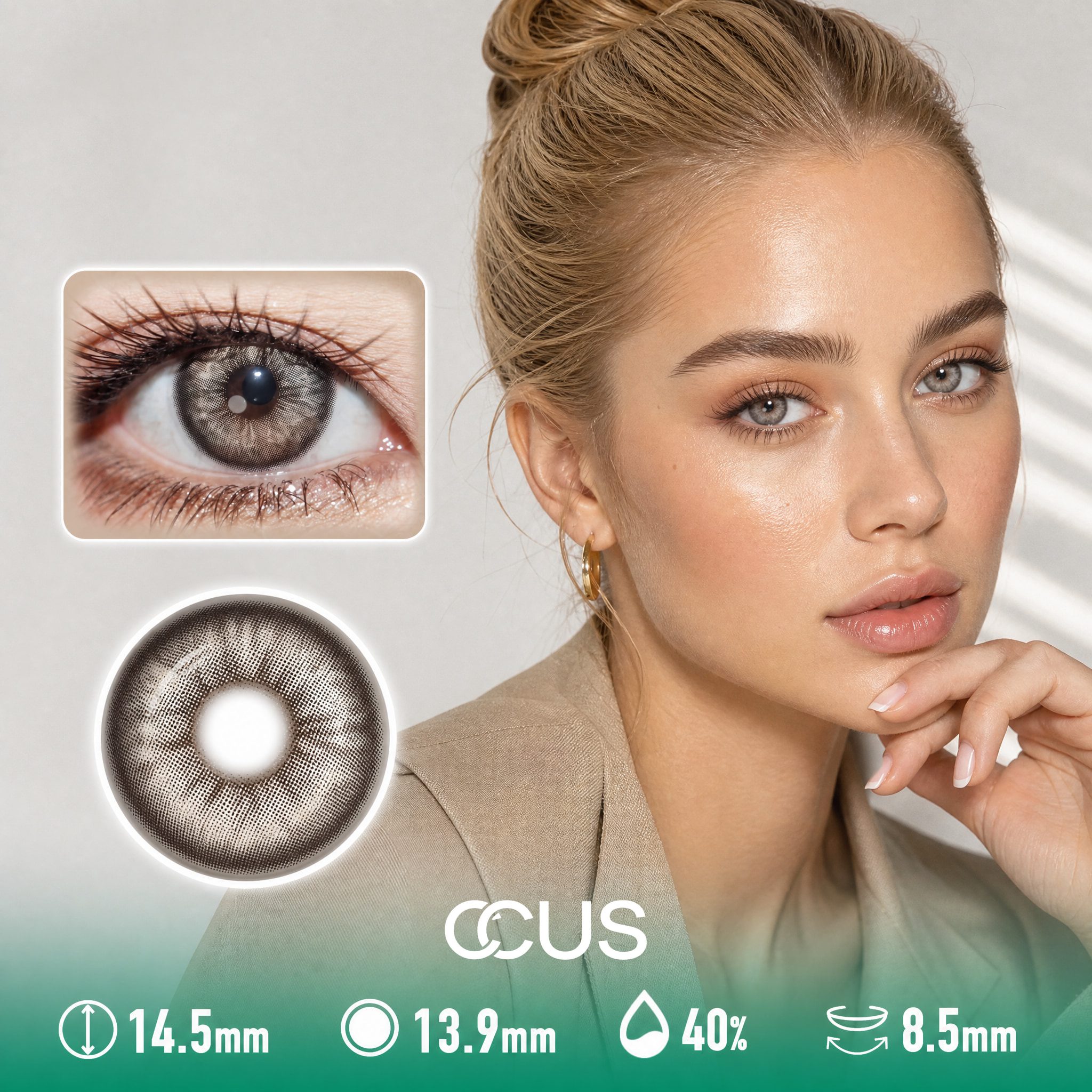 Seville Caramel Brown Contact Lenses - Ccus Eyewear · Premium Colored Contacts Seville Caramel Brown Contact Lenses