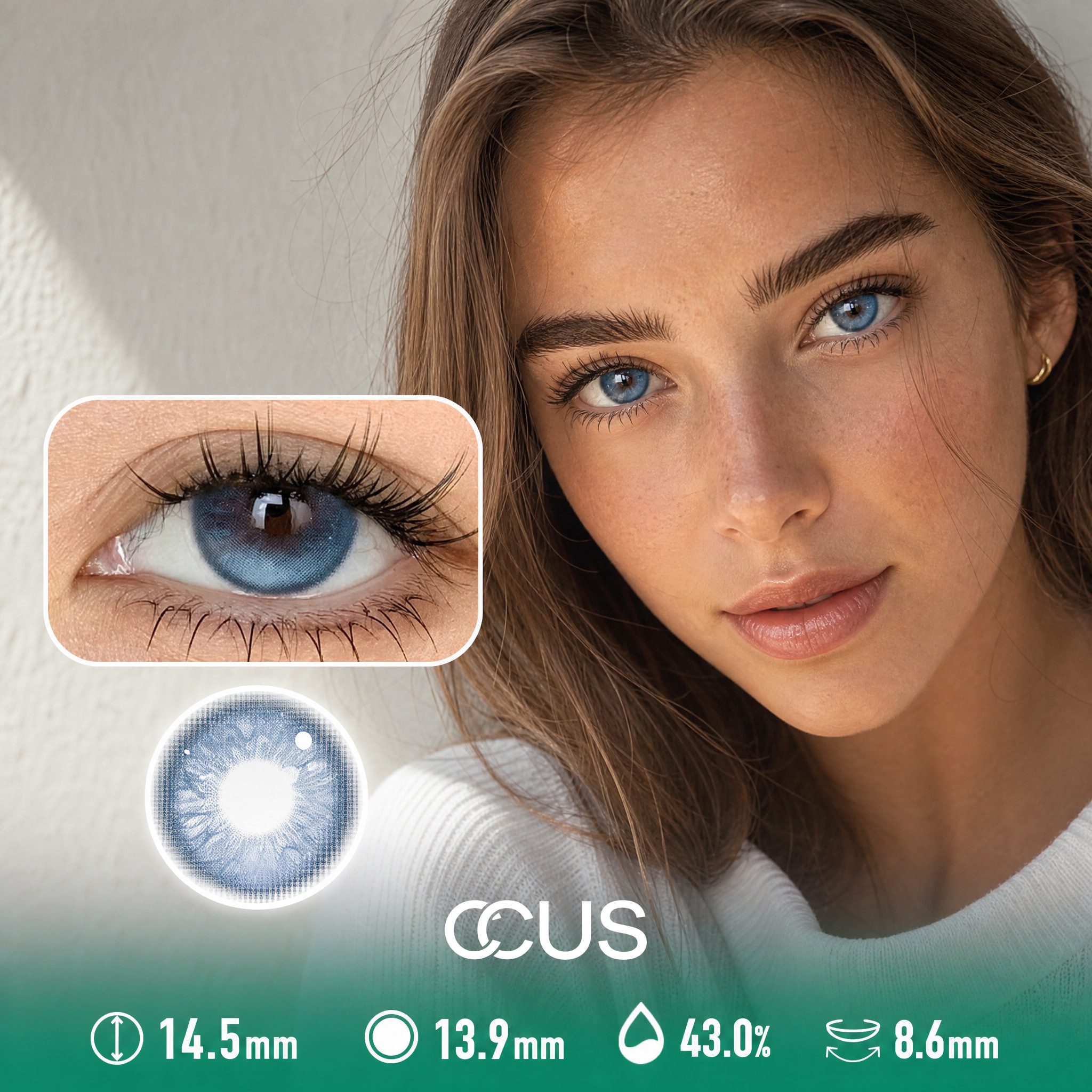 Skylight Blue Contact Lenses