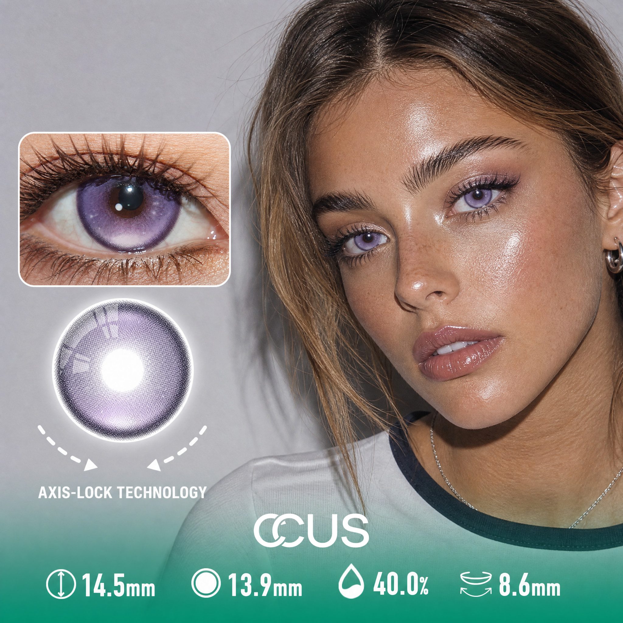 Soda Pop Lilac Purple Contact Lenses