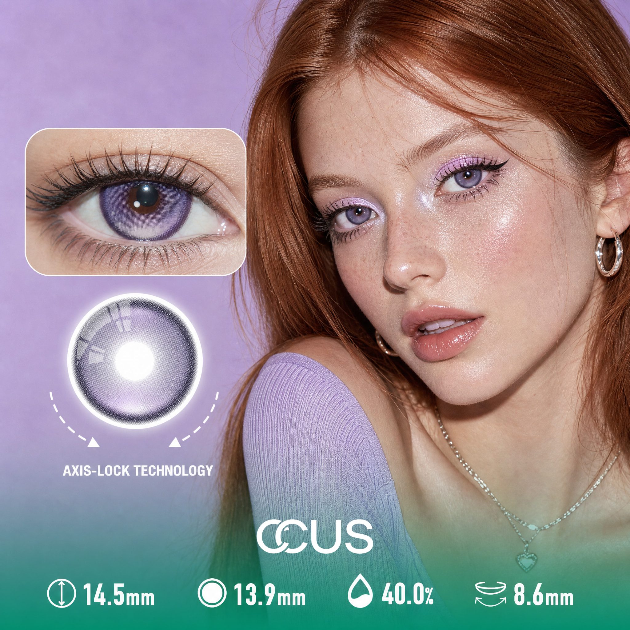 Soda Pop Lilac Purple Contact Lenses