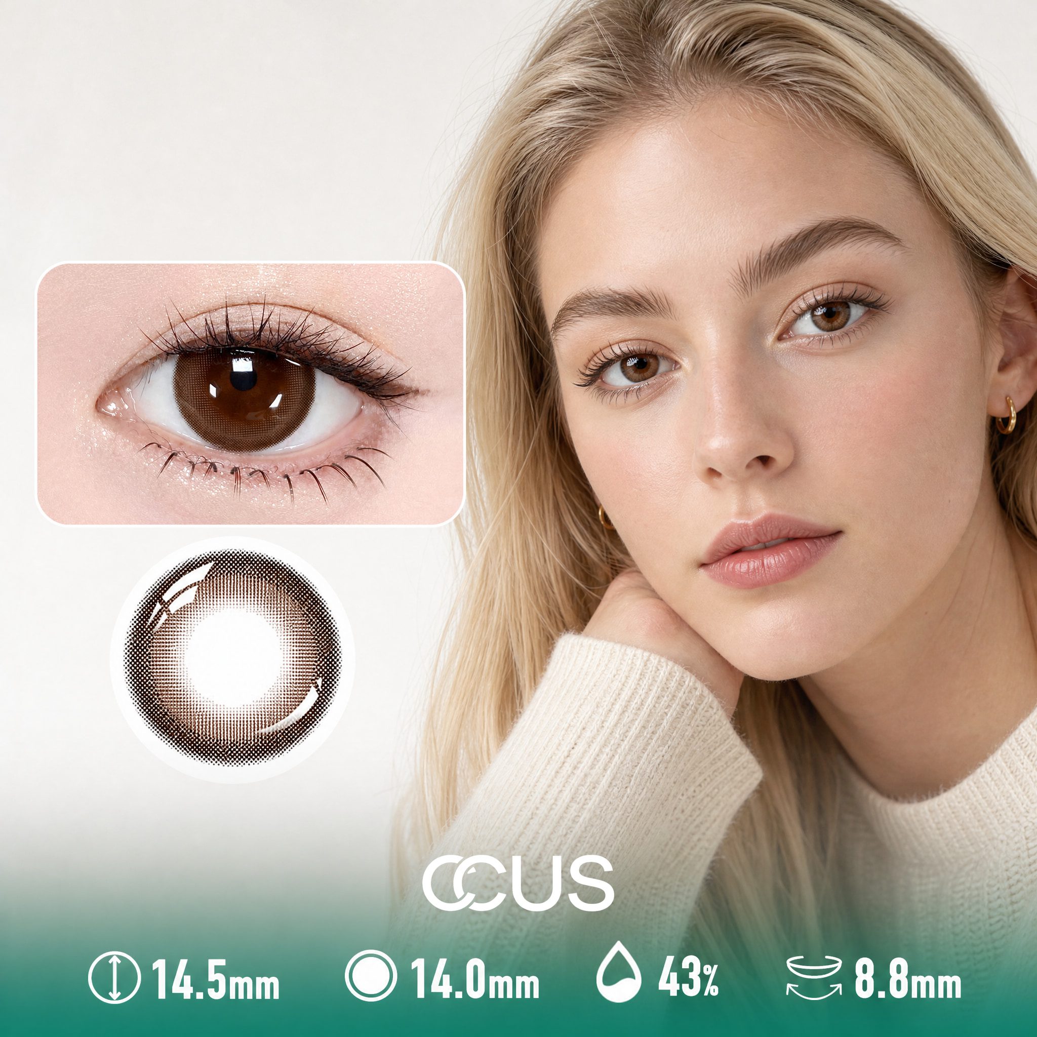 Softlight Chestnut Brown Contact Lenses