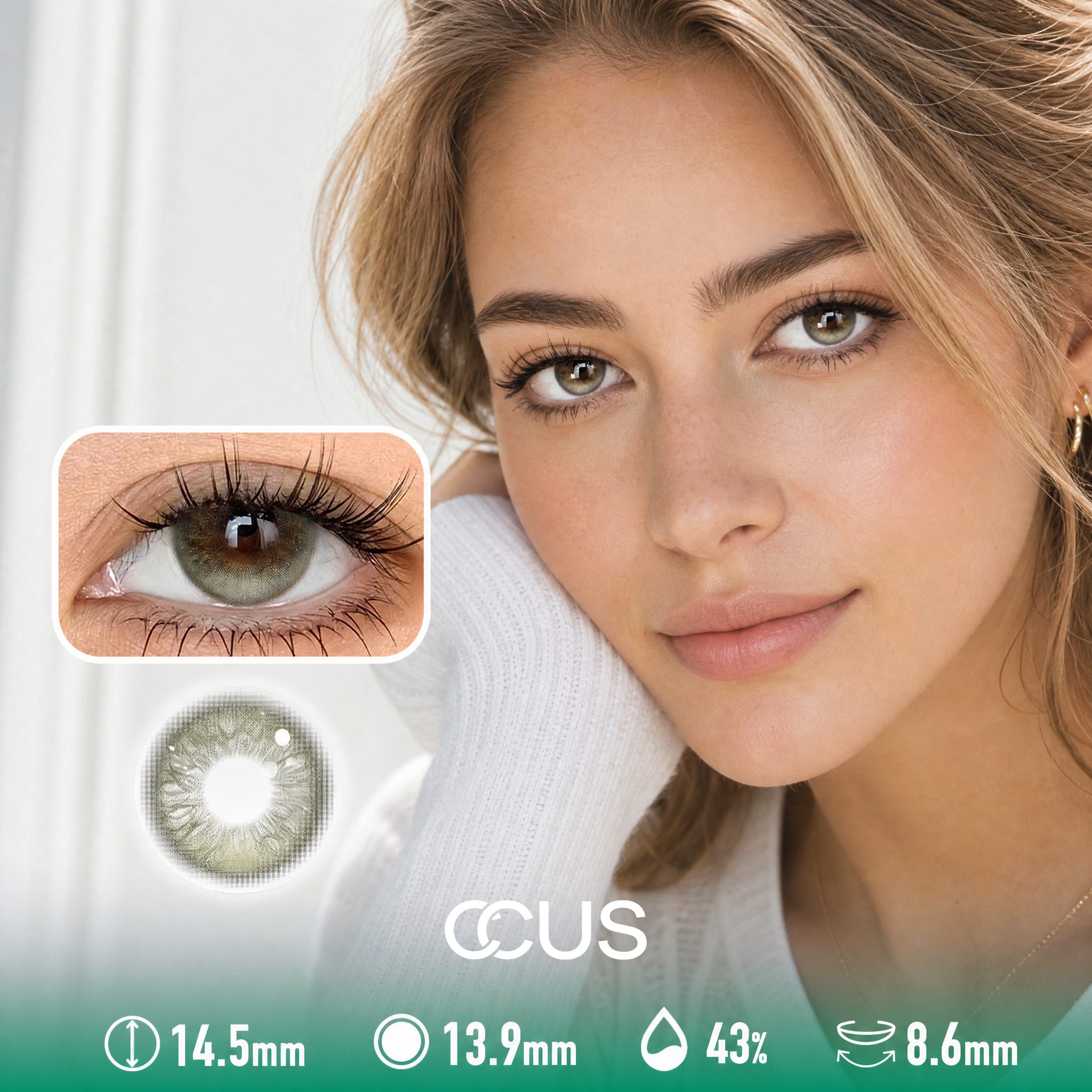 Solstice Lily Green Contact Lenses