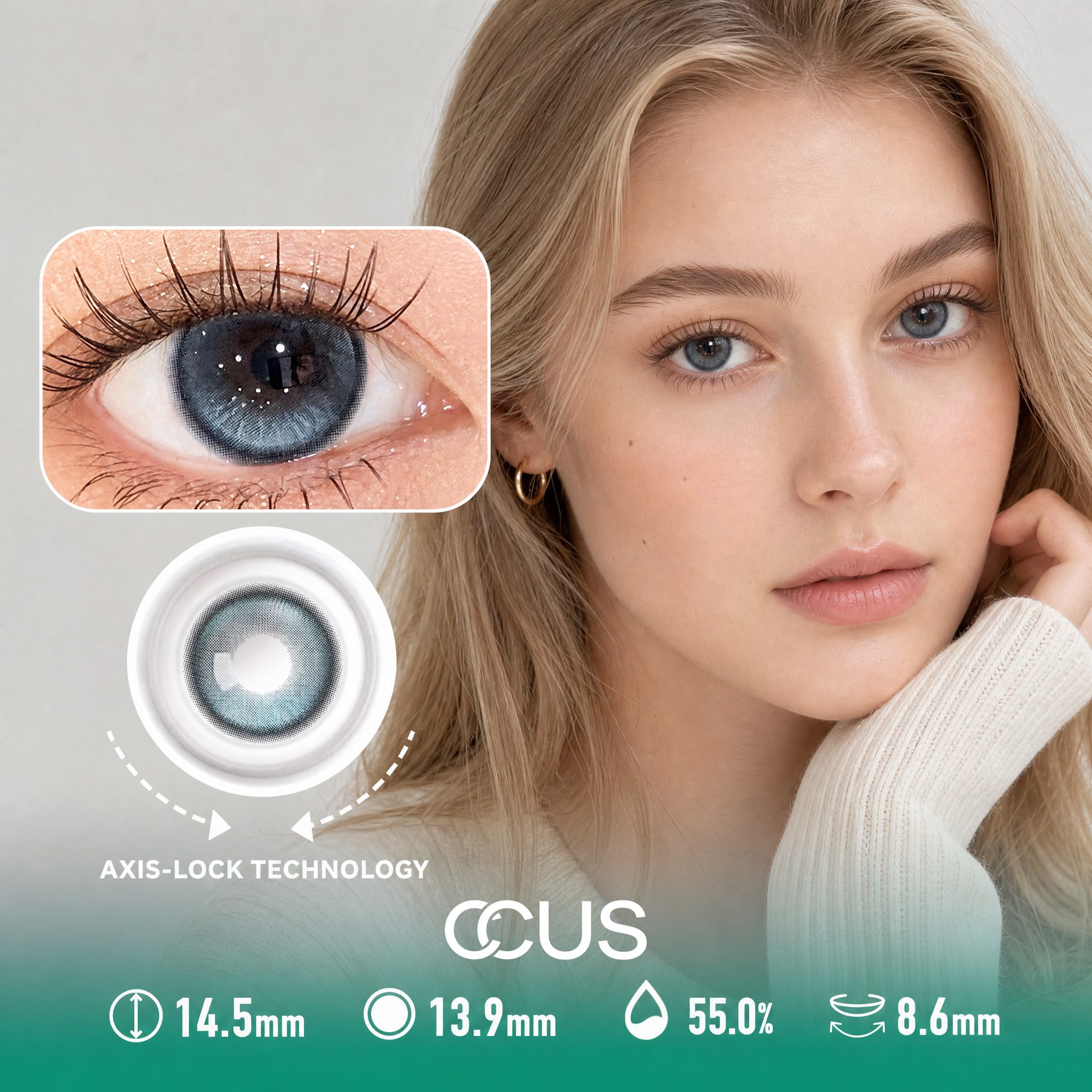 Stillwater Azure Blue Contact Lenses