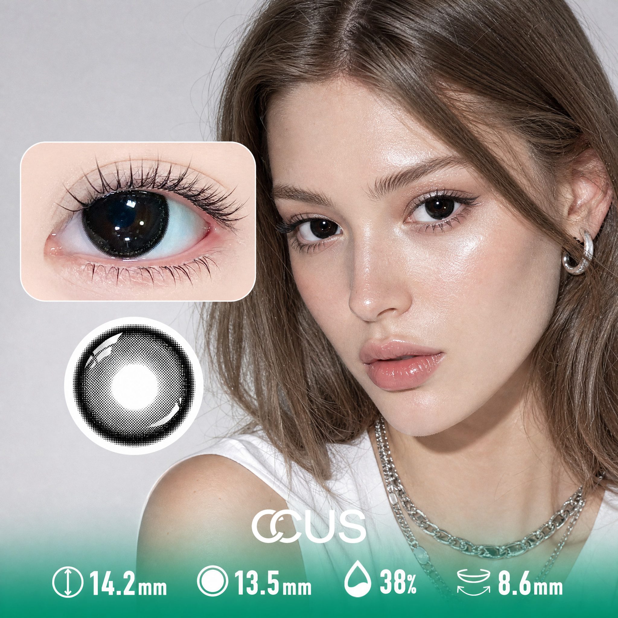 Strobe Jet Onyx Black Contact Lenses