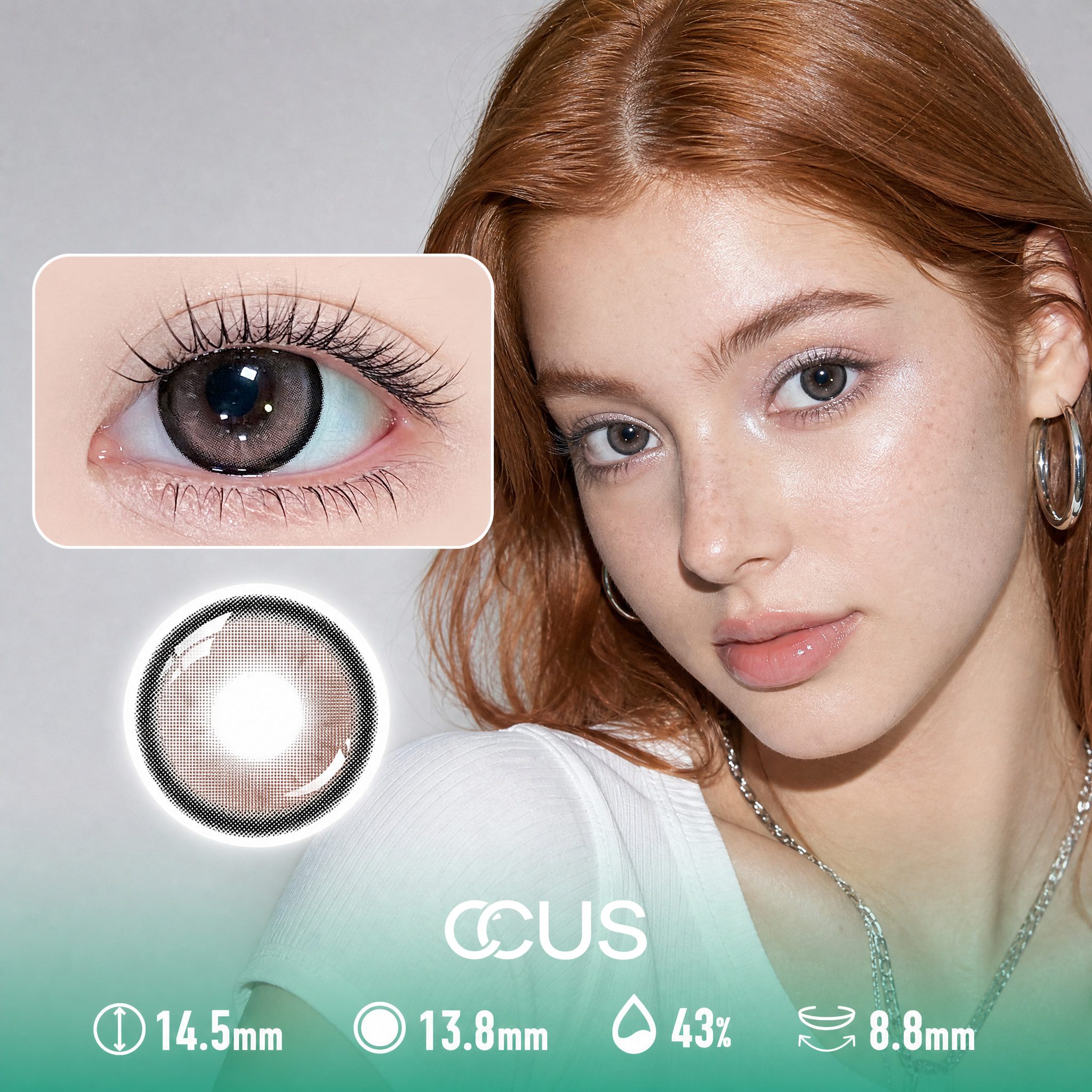 Sugar Frost Cocoa Brown Contact Lenses