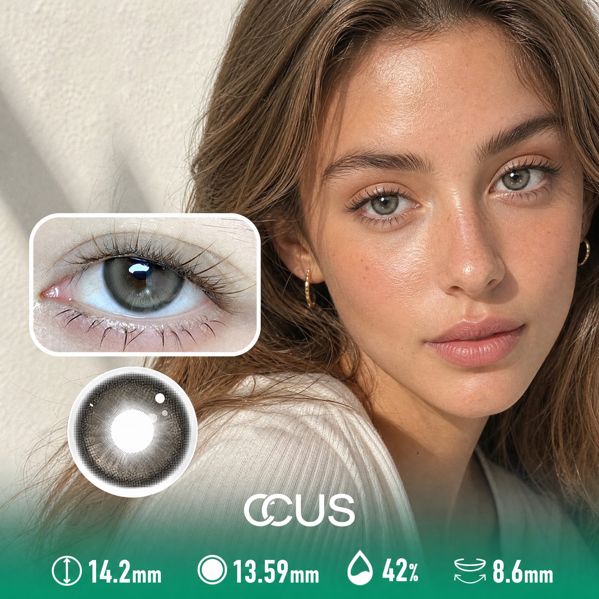 Sunday Windowsill Amber Brown Contact Lenses