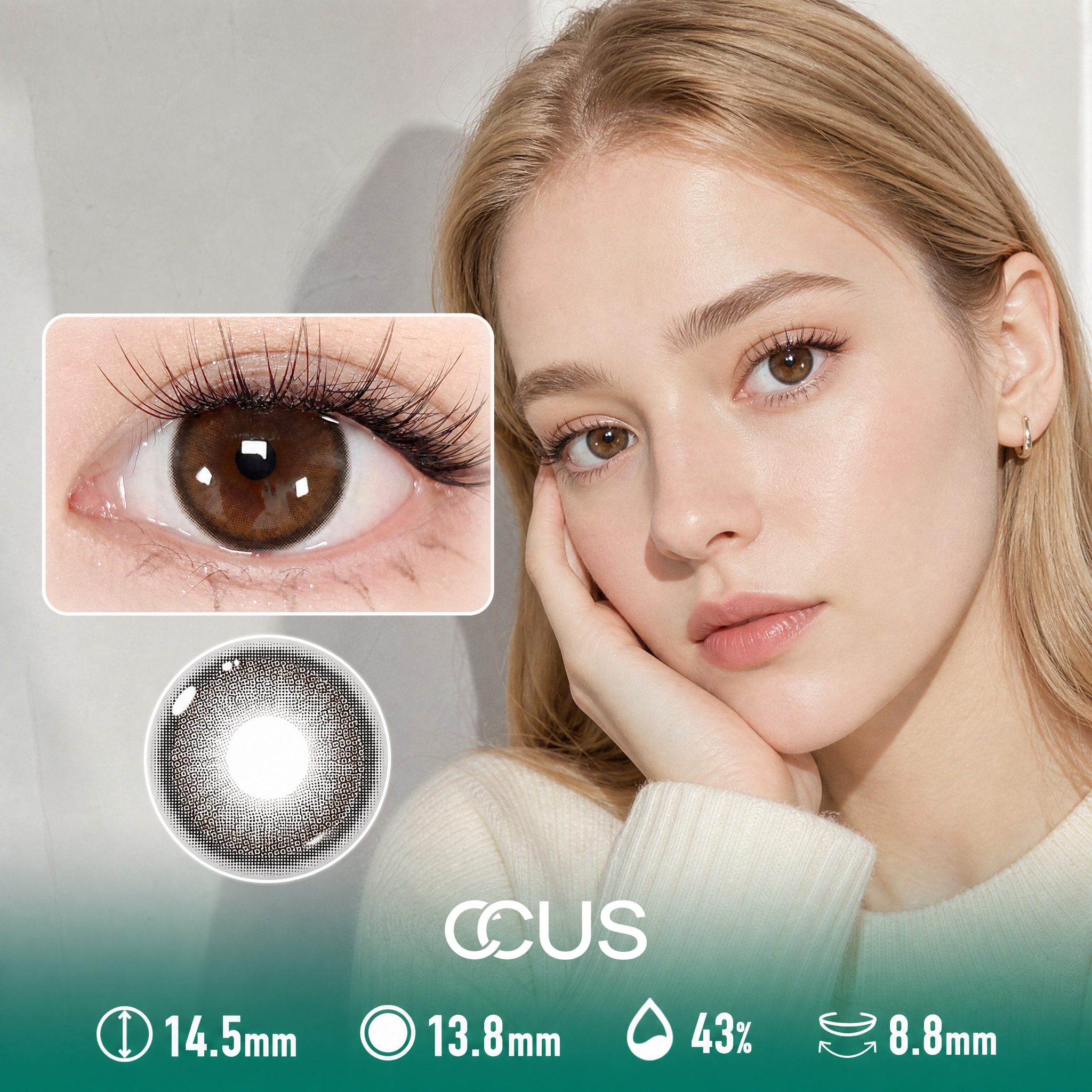 Sunroom Caramel Brown Contact Lenses