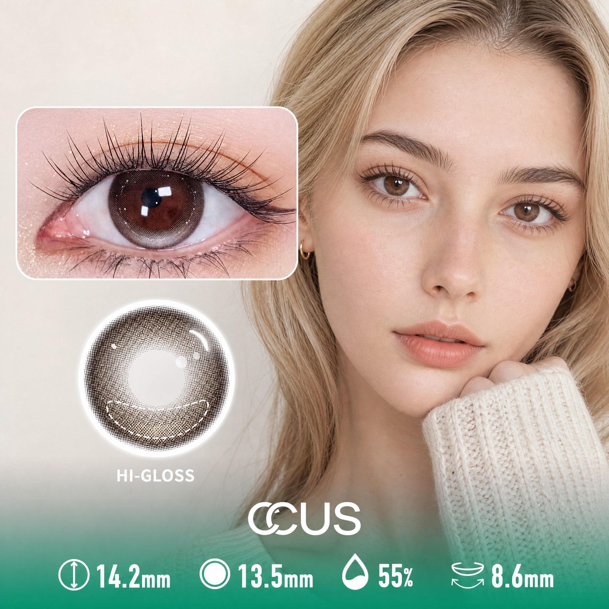 Sunroom Chestnut Brown Contact Lenses