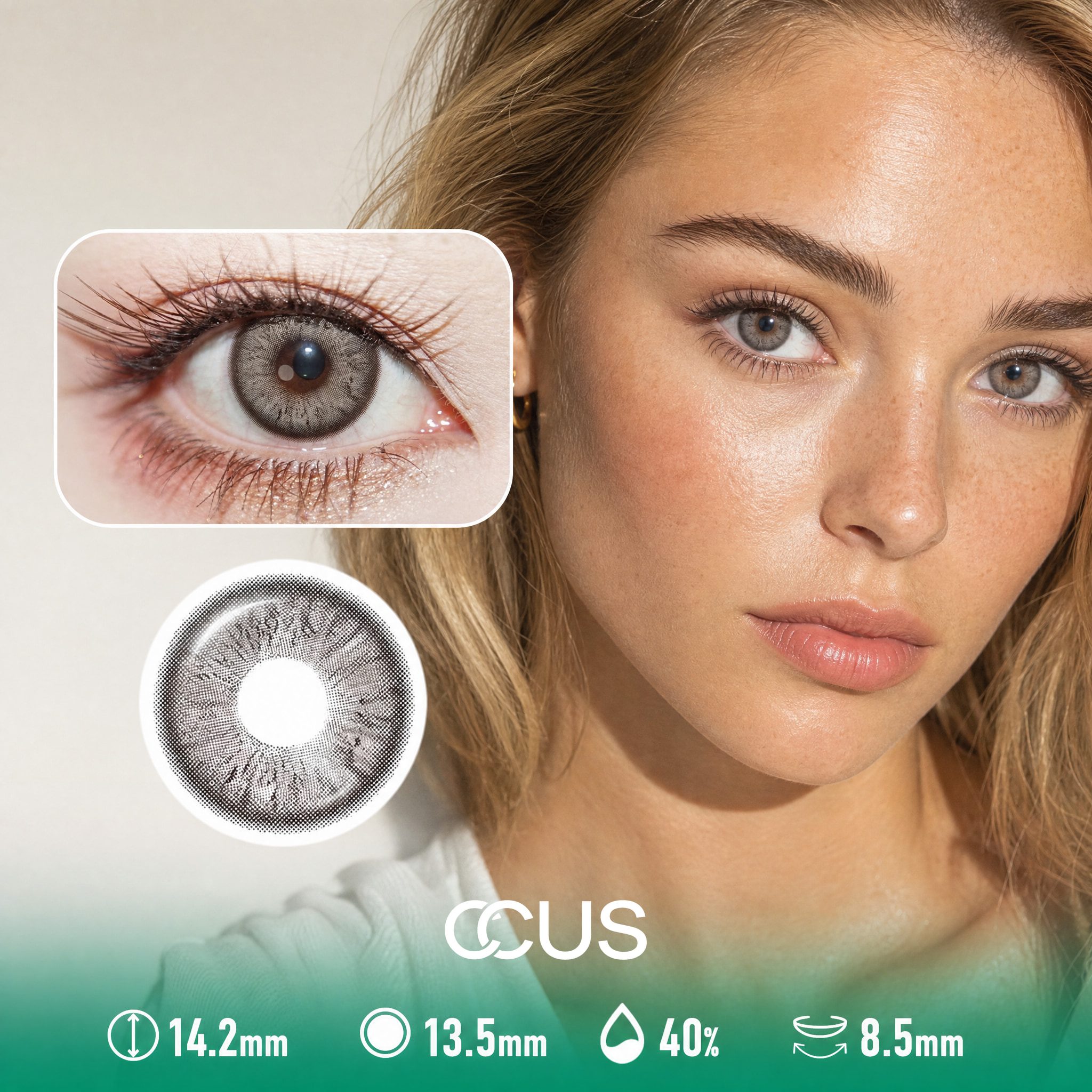 Tender Mist Brown Contact Lenses