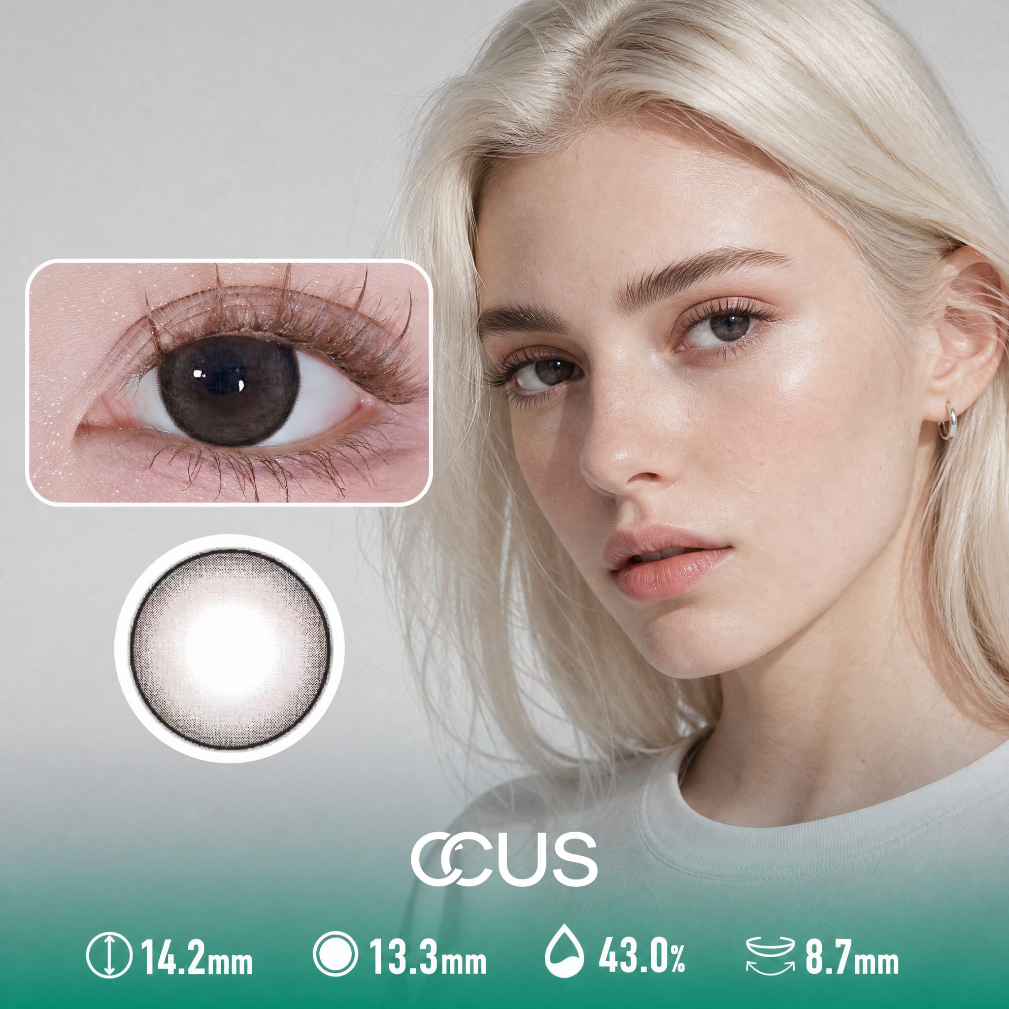 Truffle Umber Amber Brown Contact Lenses - Ccus Eyewear · Premium Colored Contacts Truffle Umber Amber Brown Contact Lenses