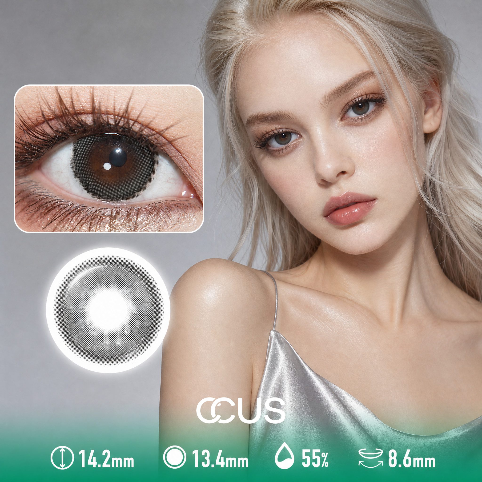 Twilight Blossom Black Contact Lenses - Ccus Eyewear · Premium Colored Contacts Twilight Blossom Black Contact Lenses