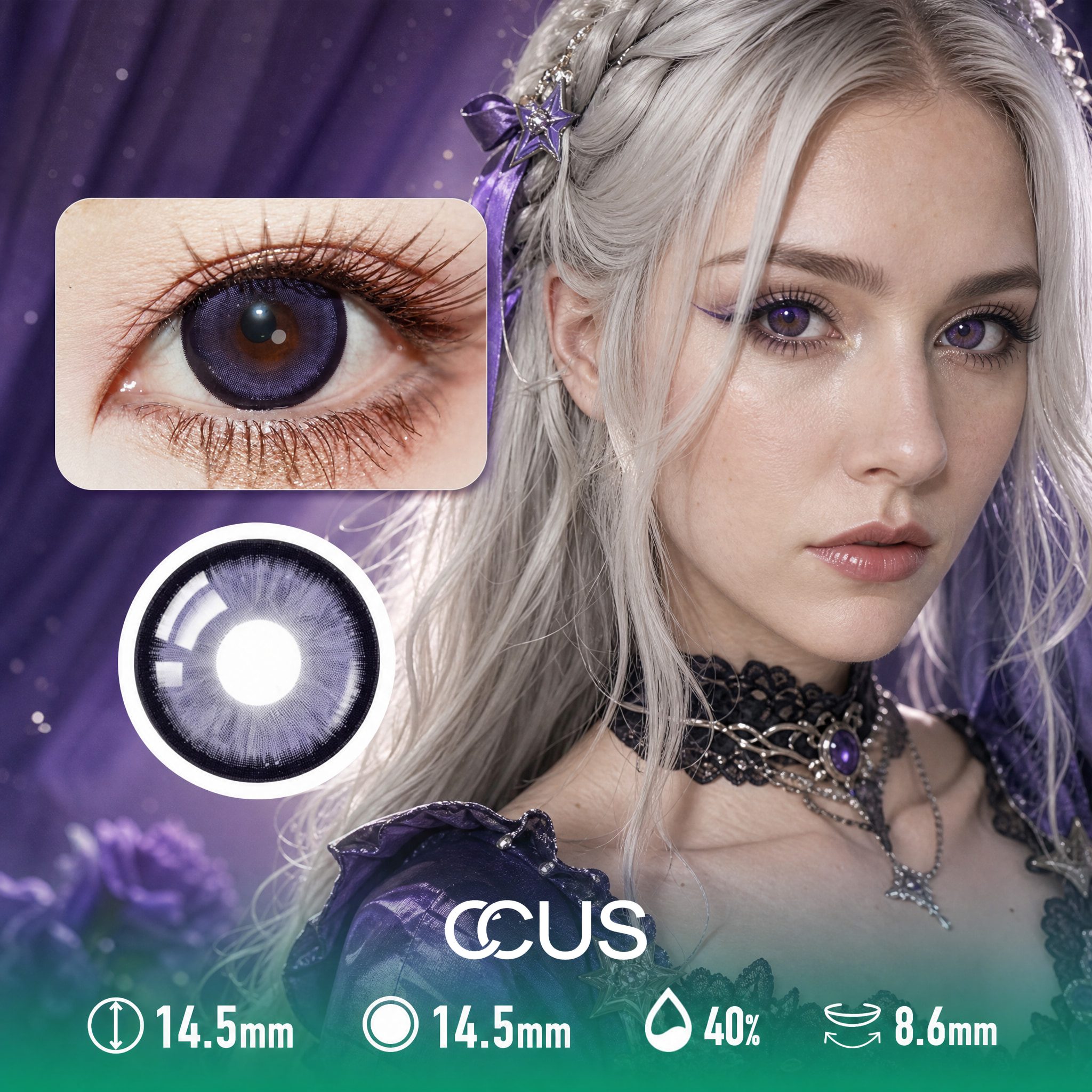 Twilight Purple Contact Lenses