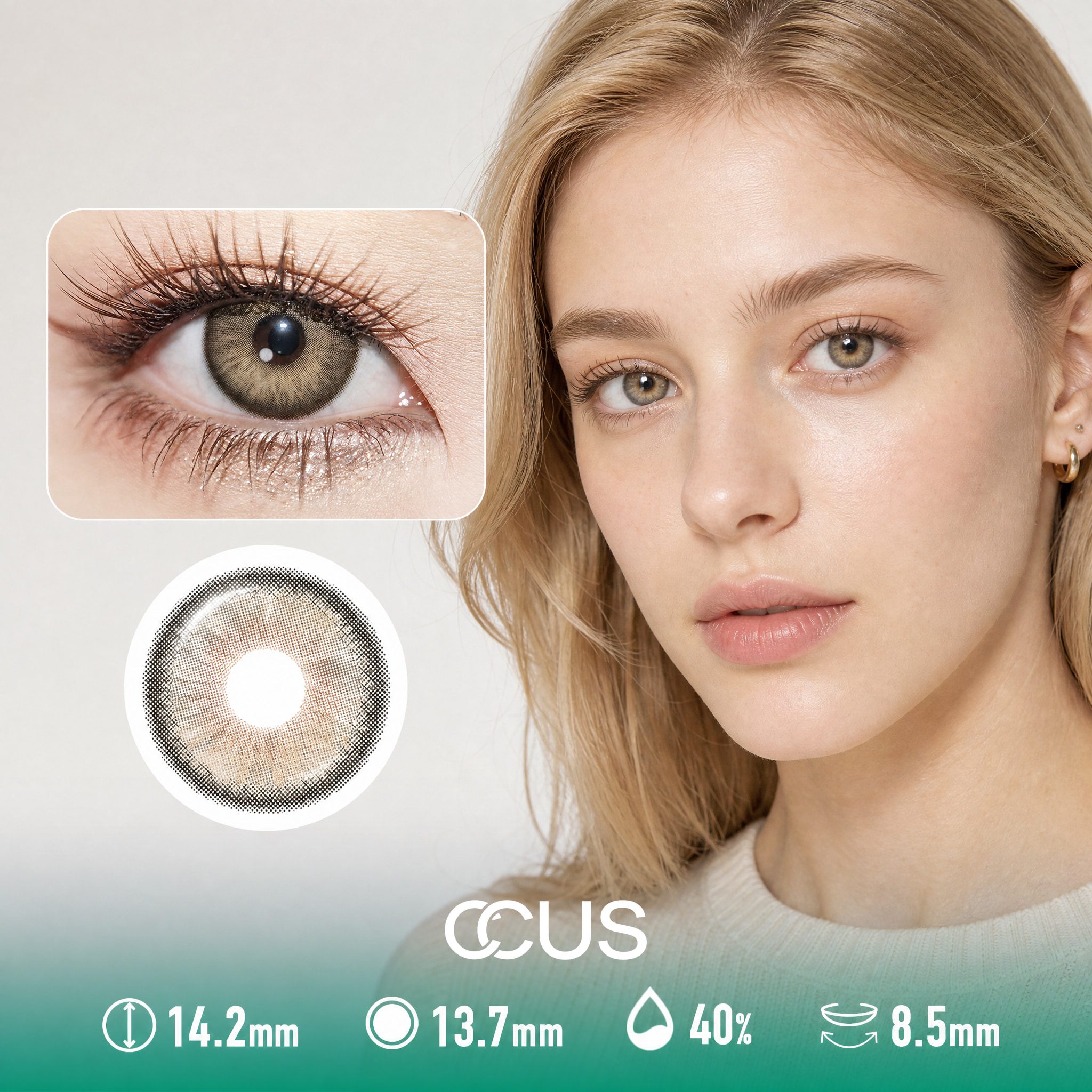 Vienna Aurora Sandalwood Brown Contact Lenses