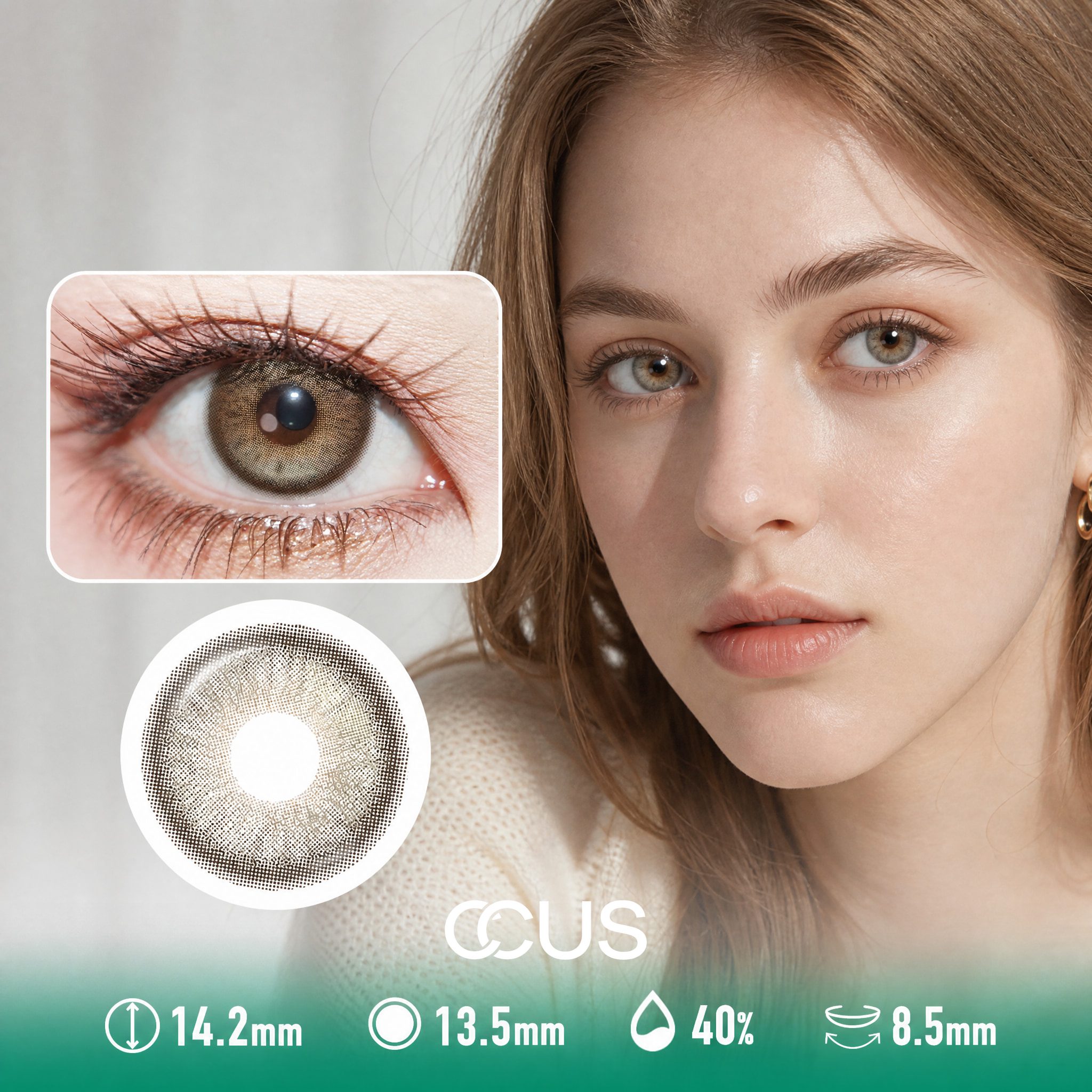Vienna Haze Brown Contact Lenses