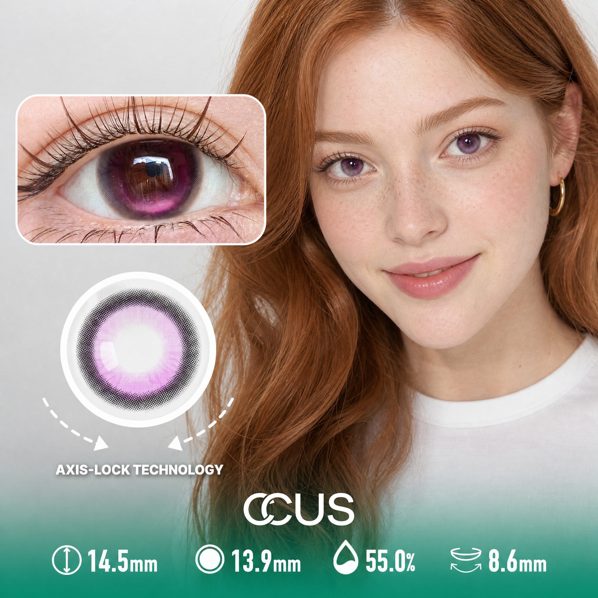 Vienna Winter Purple Contact Lenses