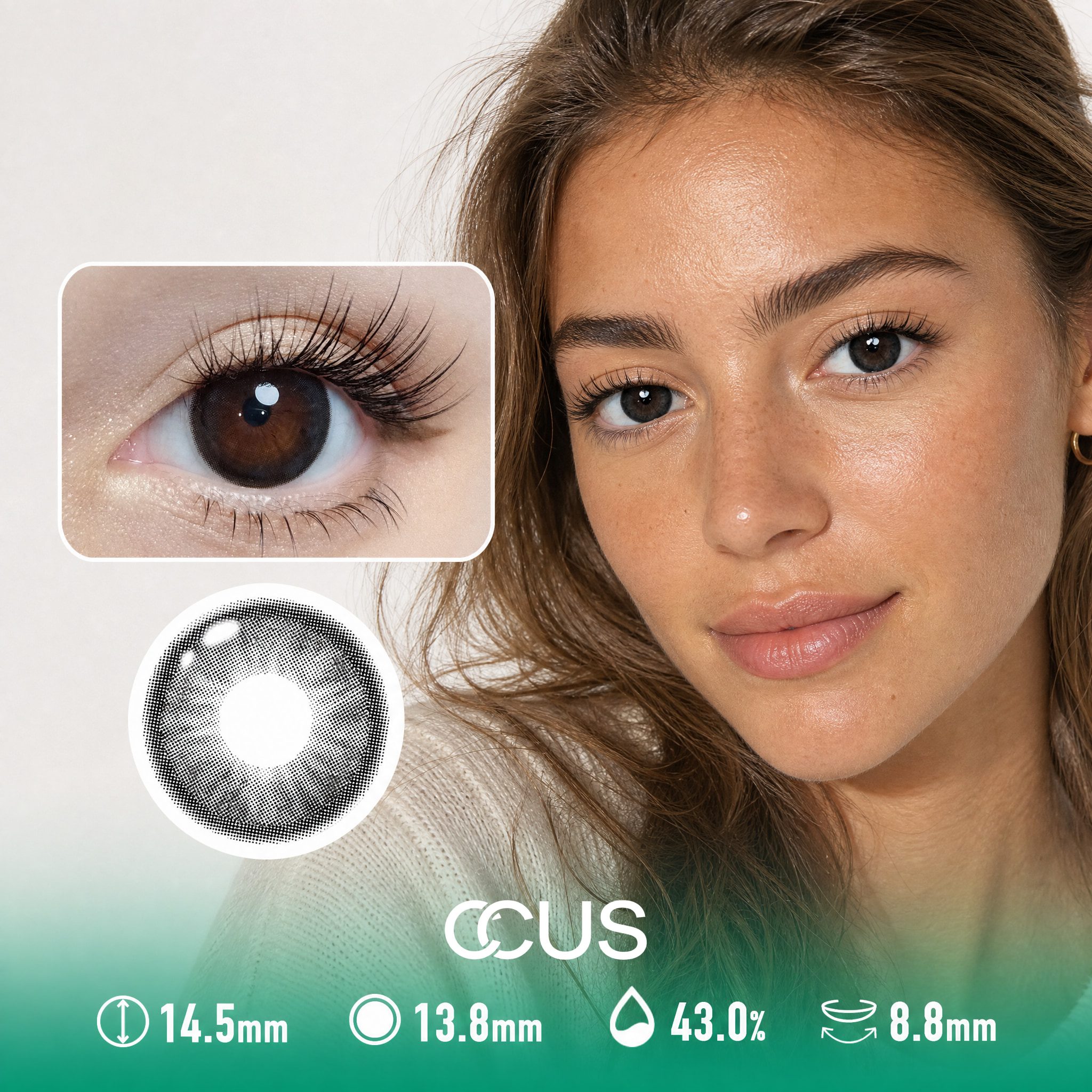 Winter Sable Black Contact Lenses
