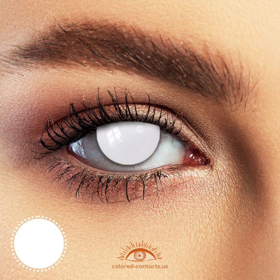 Blind White Halloween Contacts