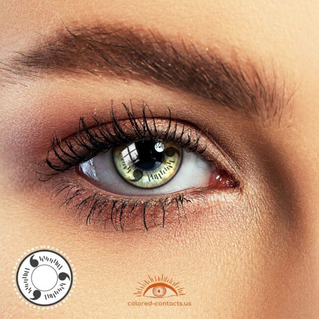 Fully Activated Uchiha White Sharingan Contacts