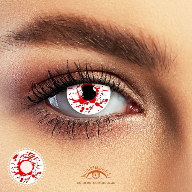Zombie Blood Halloween Contacts