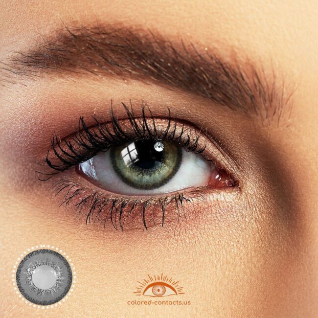 Ai Kotoba Anime Eye Grey Colored Contacts