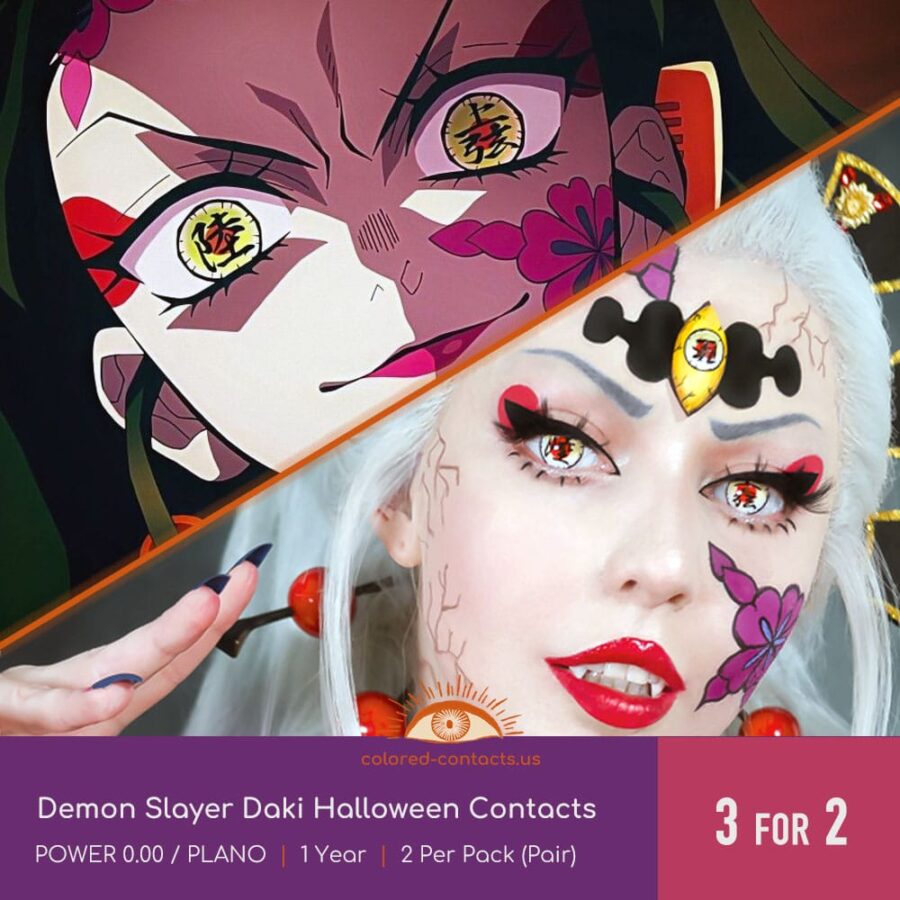 Demon Slayer Daki Halloween Contacts