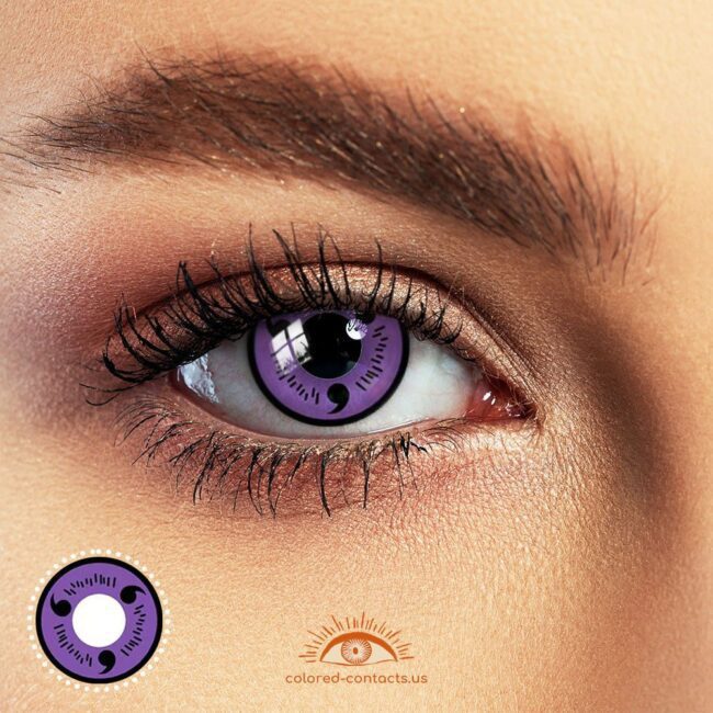 Fully Activated Uchiha Purple Sharingan Contacts