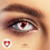Loveme Heart Shaped Contact Lenses White - Colored Contacts Love Heart Eye Halloween Contacts