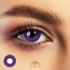 Purple Black Swirl Eye Halloween Contacts - Colored Contacts Purple Black Swirl Eye Halloween Contacts