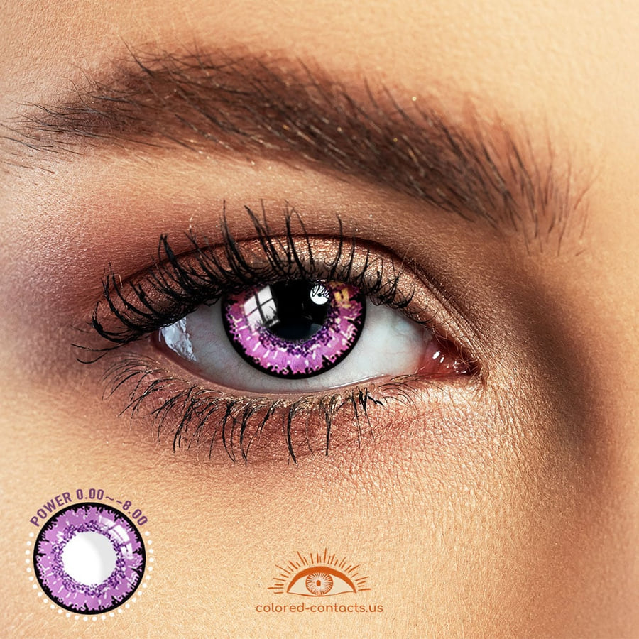Tof : Alyss Cosplay Contact Lenses - Ccus Eyewear · Premium Colored Contacts Queen Light Violet Anime Eye Colored Contacts