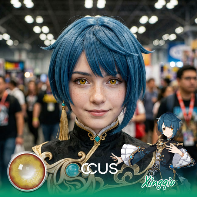 Genshin Impact Xingqiu Cosplay Contacts