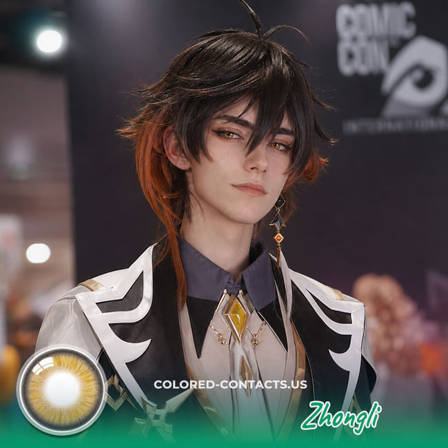 GI : Zhongli Cosplay Contact Lenses