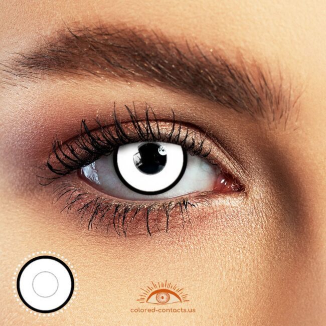 Zombie Curse Black Border Halloween Contacts