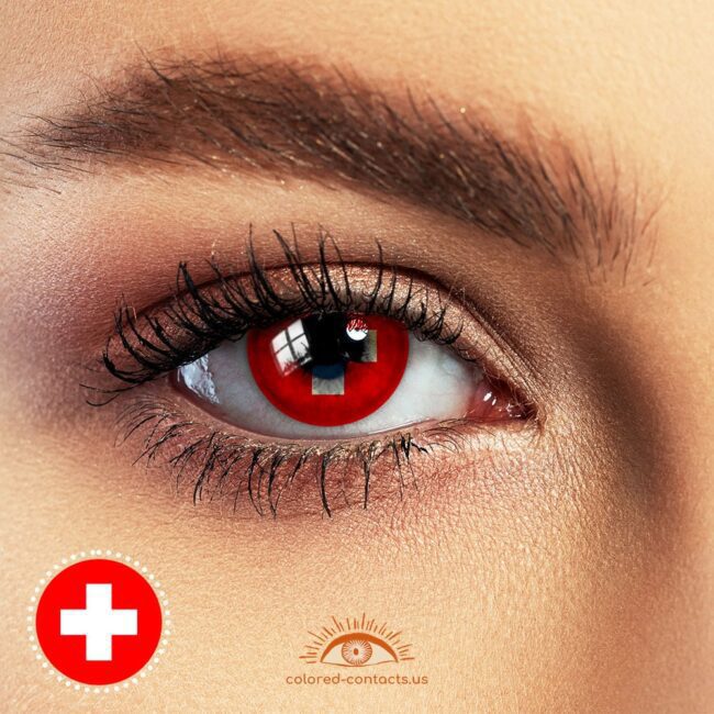 Zombie Nurse Ii Cross Halloween Contacts