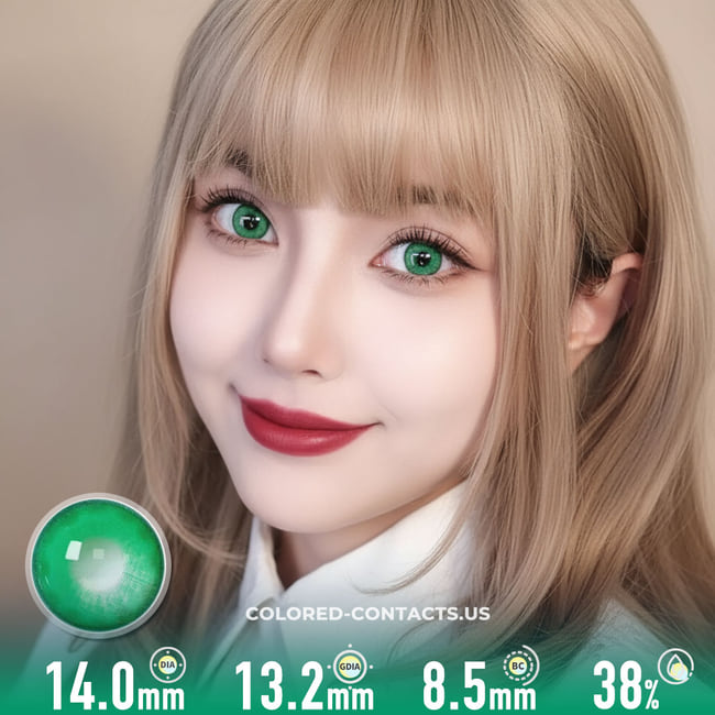 Bluebells Green Colored Contacts