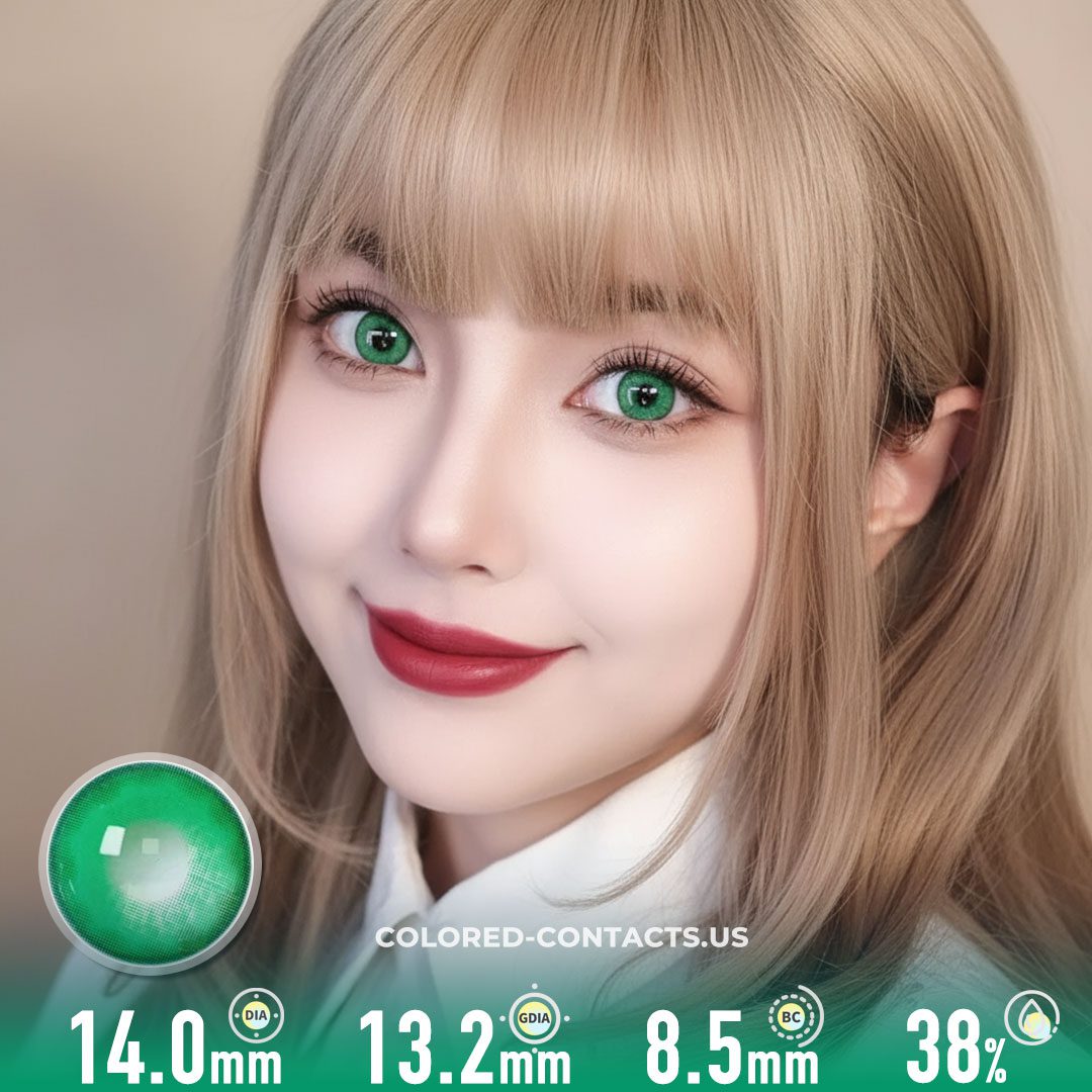 Bluebells Green Colored Contacts - CCUS | Premium Colored Contacts