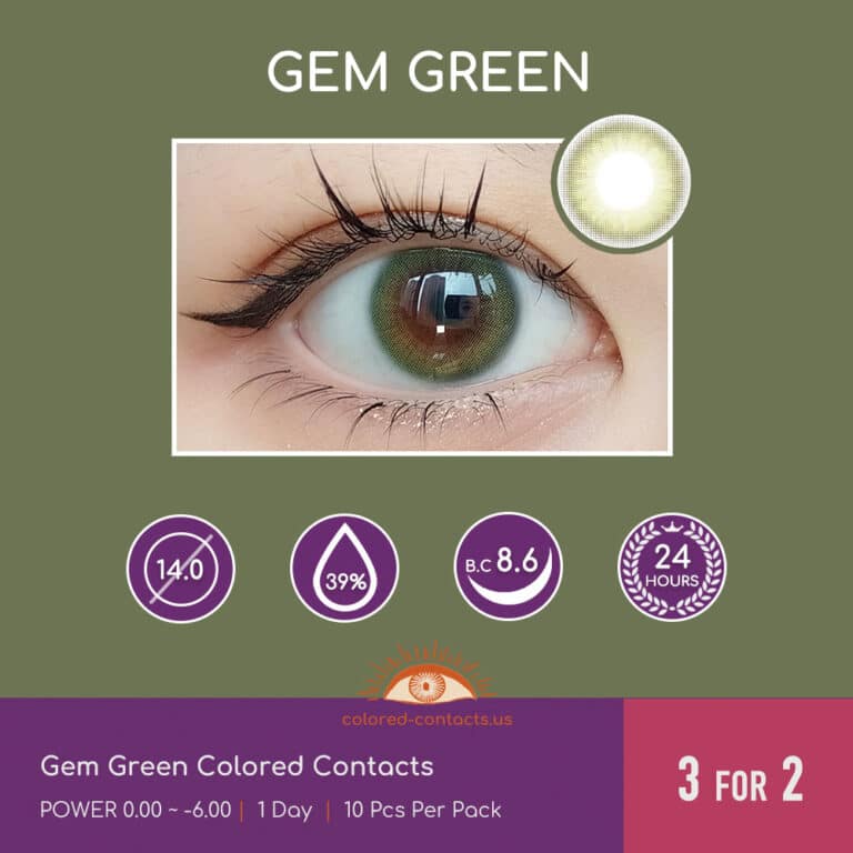 Gem Green Colored Contacts - CCUS | Premium Colored Contacts