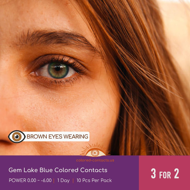 Gem Lake Blue Colored Contacts - Ccus Eyewear · Premium Colored Contacts Gem Lake Blue Colored Contacts