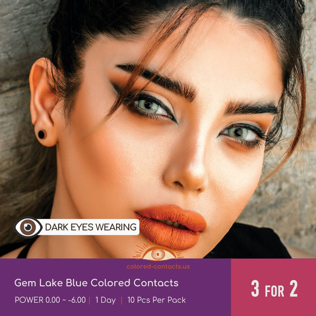 Gem Lake Blue Colored Contacts - Ccus Eyewear · Premium Colored Contacts Gem Lake Blue Colored Contacts