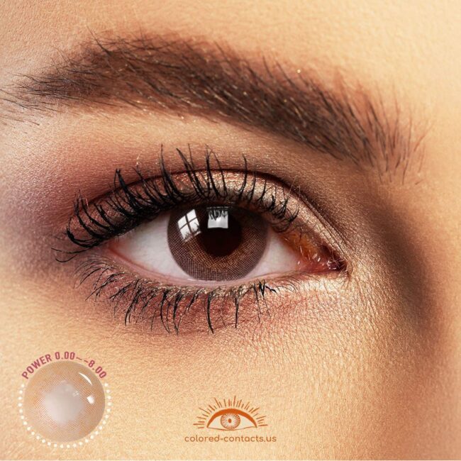 Peaceful Brown Colored Contacts
