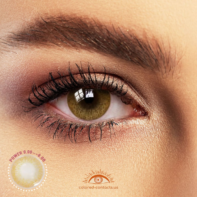 Tulip Gold-Brown Colored Contacts