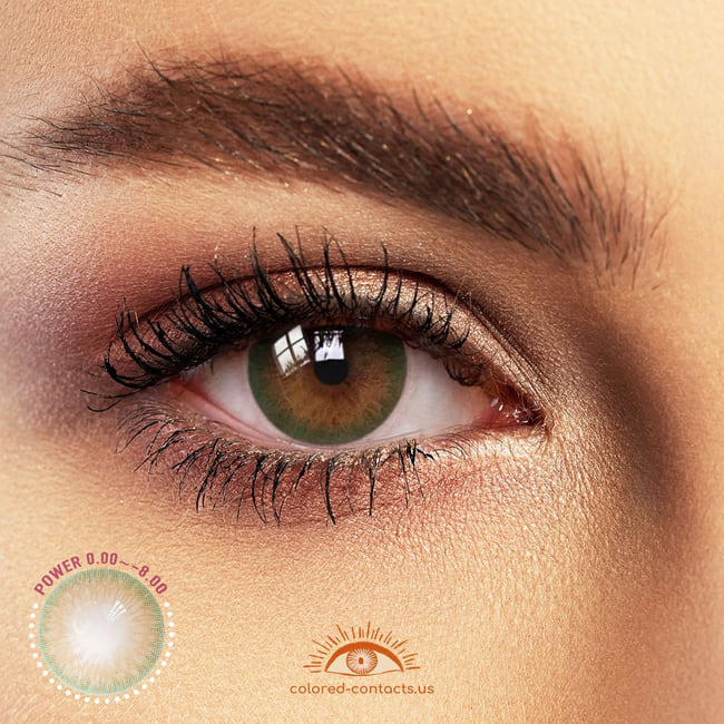 Tulip II Brown-Green Colored Contacts